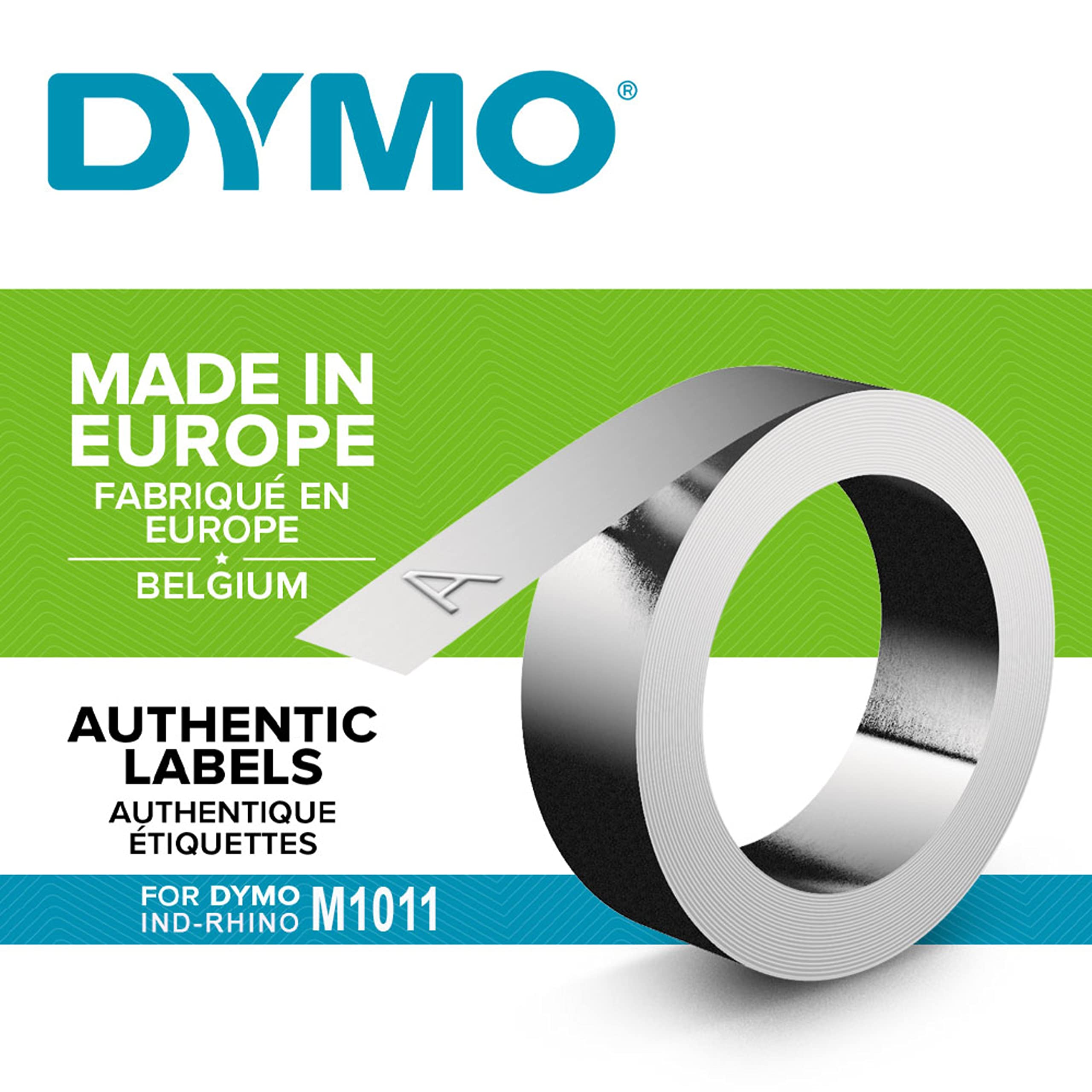 dymo-ruban-aluminium-m1011-12-mm-x-3-65-m-argent image 2