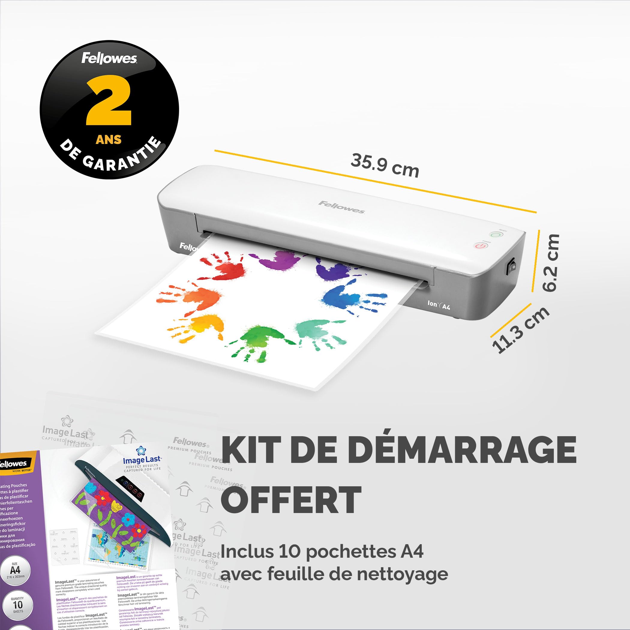fellowes-ion-plastifieuse-a4-80-125-microns-10-pochettes-4560001 image 7