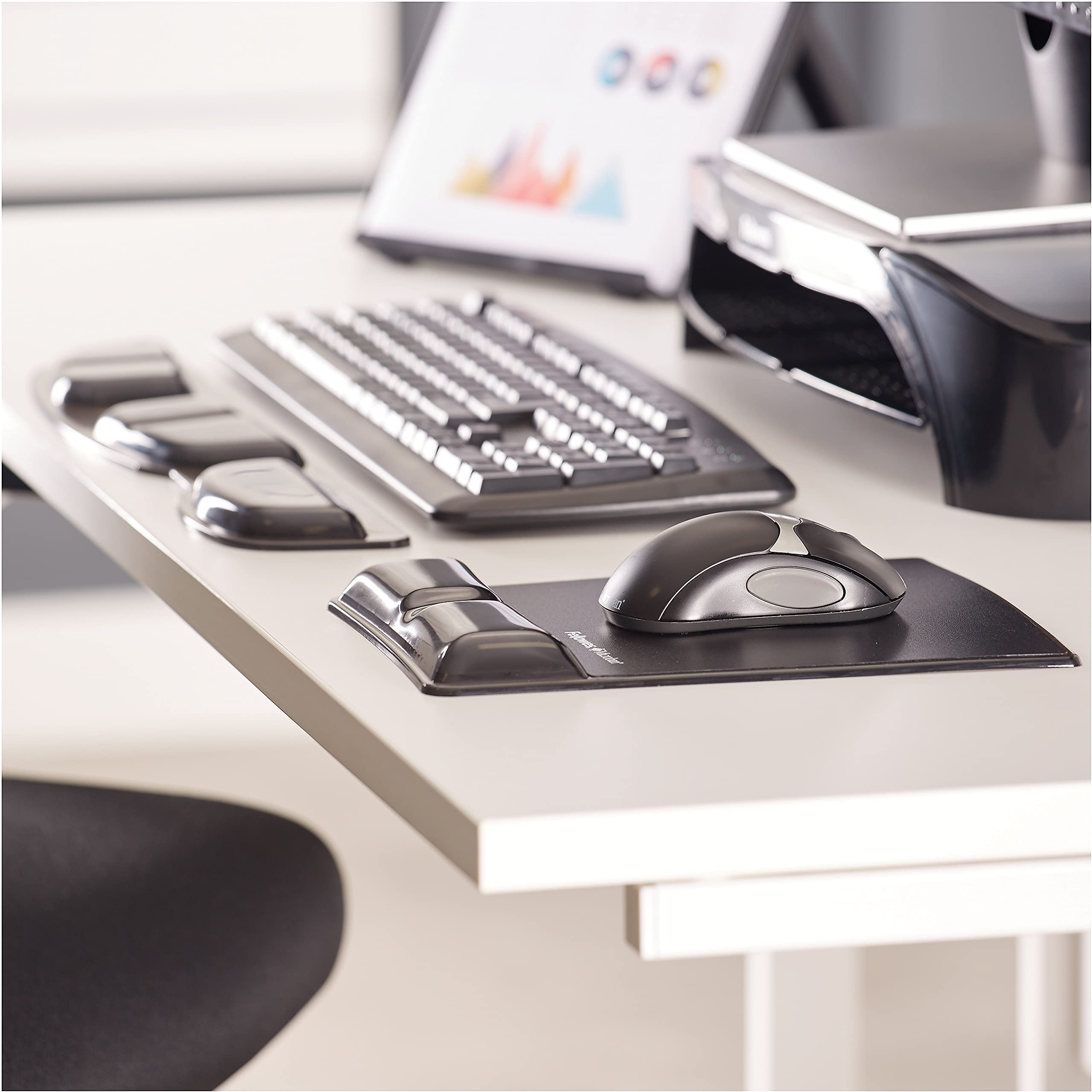 fellowes-health-v-crystal-9182301-tapis-de-souris-ergonomique-repose-poignet-noi image 4
