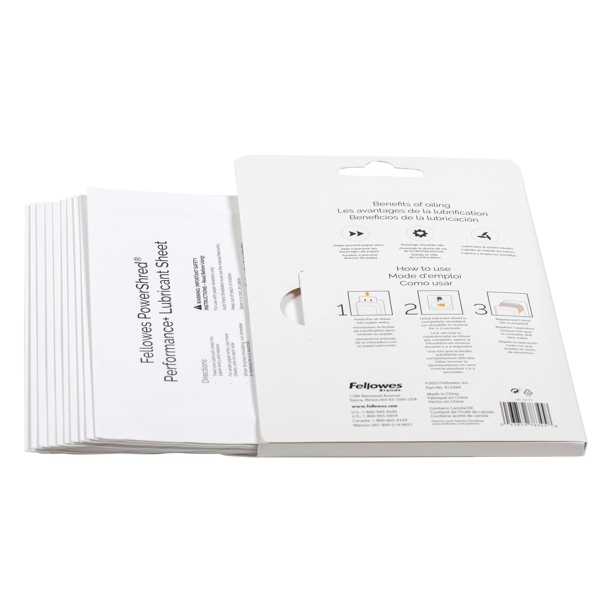 fellowes-powershred-performance-feuilles-lubrifiantes-lot-de-10 image 5