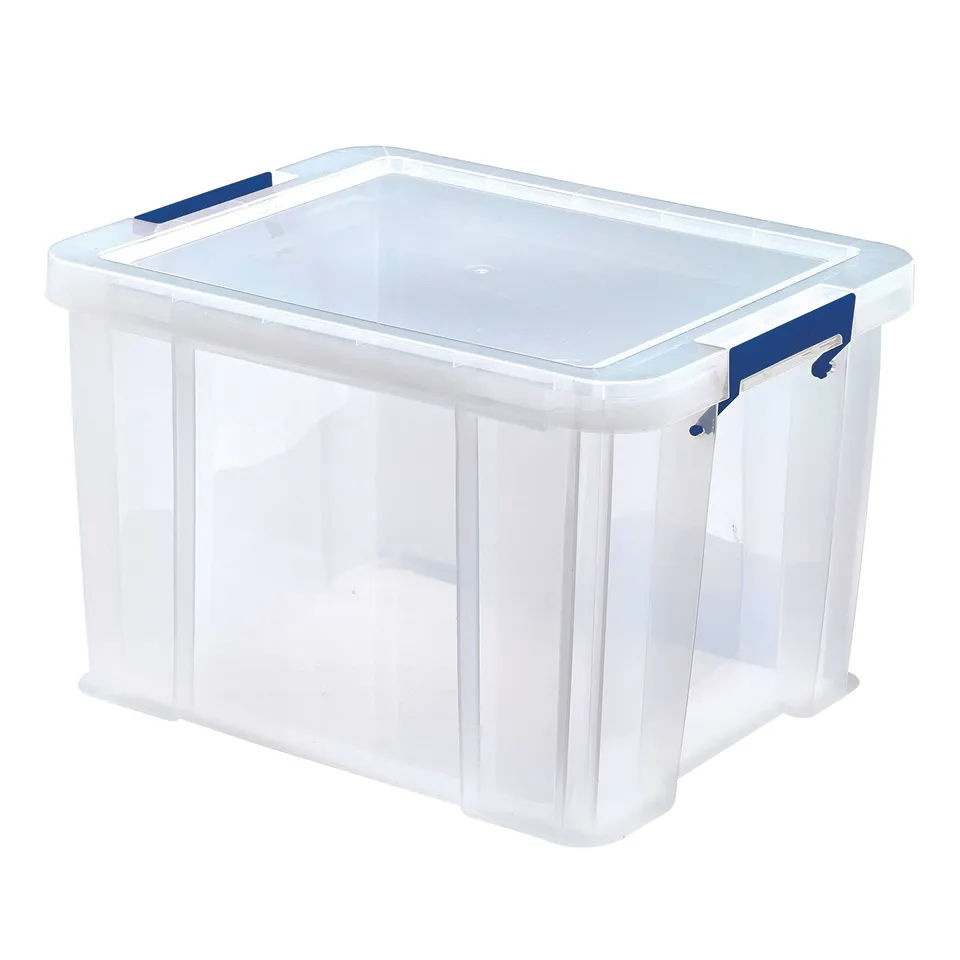 bankers-box-prostore-bo-te-de-rangement-36-l-30-x-37-x-31-cm-transparent-avec-co image 1
