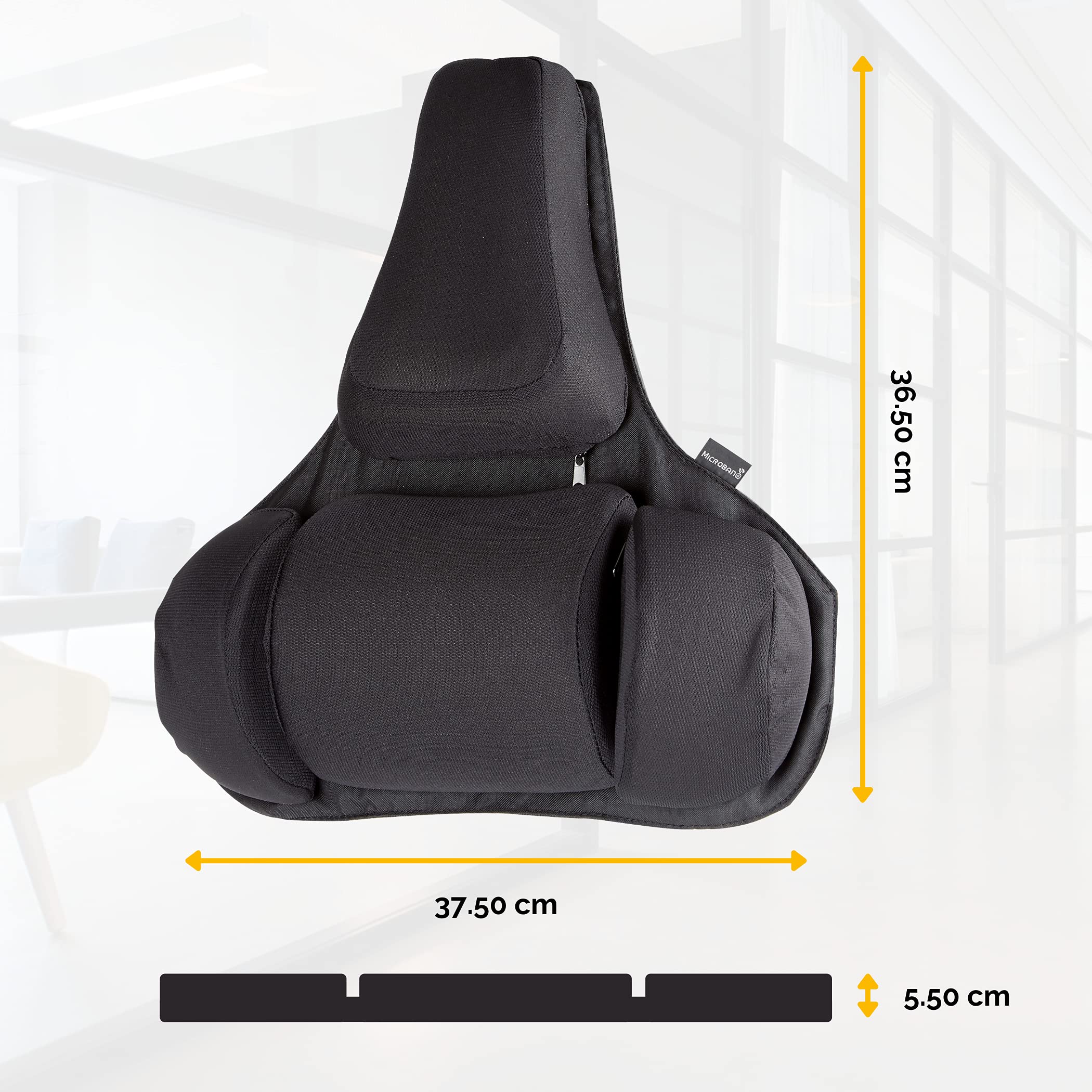 fellowes-professional-series-support-dorsal-premium-m-moire-de-forme-noir image 2