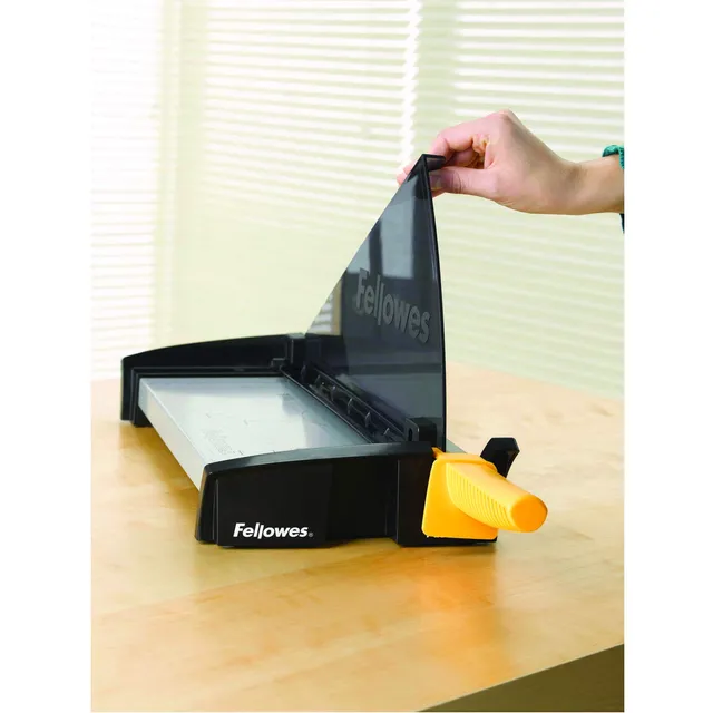 fellowes-fusion-a3-cisaille-levier-10-feuilles-noir-jaune-5410901 image 1