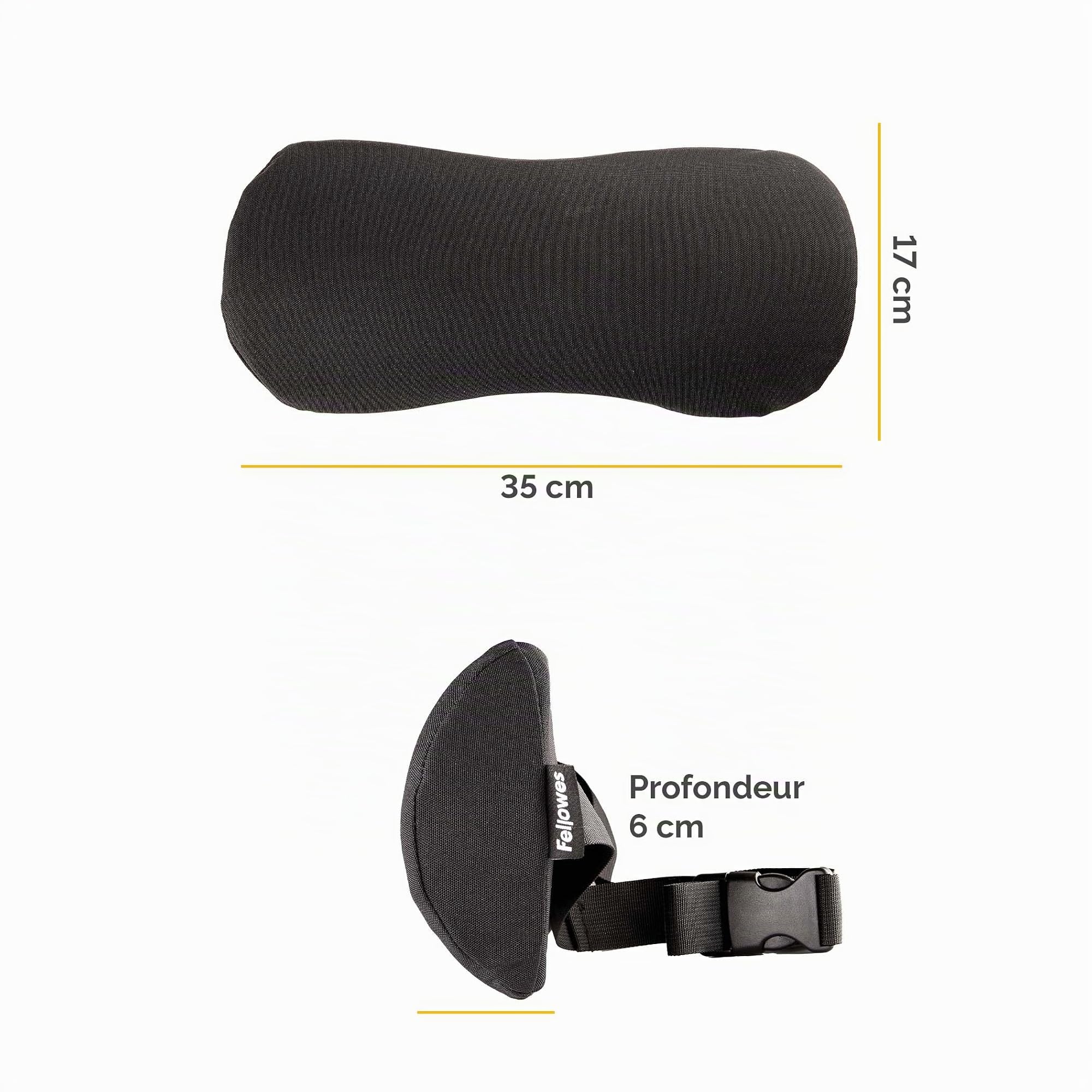 fellowes-breyta-coussin-lombaire-ergonomique-sangle-ajustable-garantie-5-ans image 4