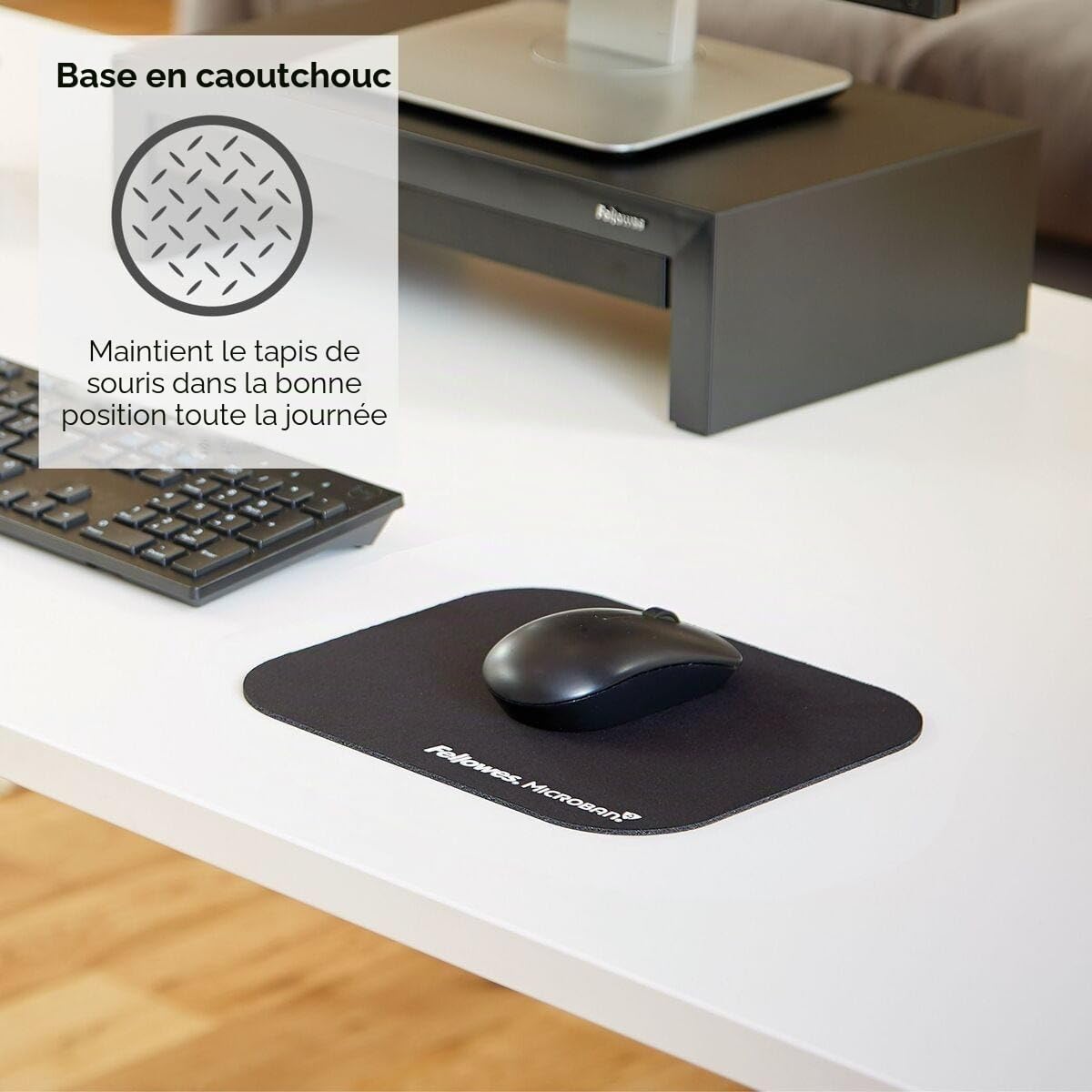 fellowes-5934005-tapis-de-souris-souple-microban-antibact-rien-argent-230-x-200- image 3