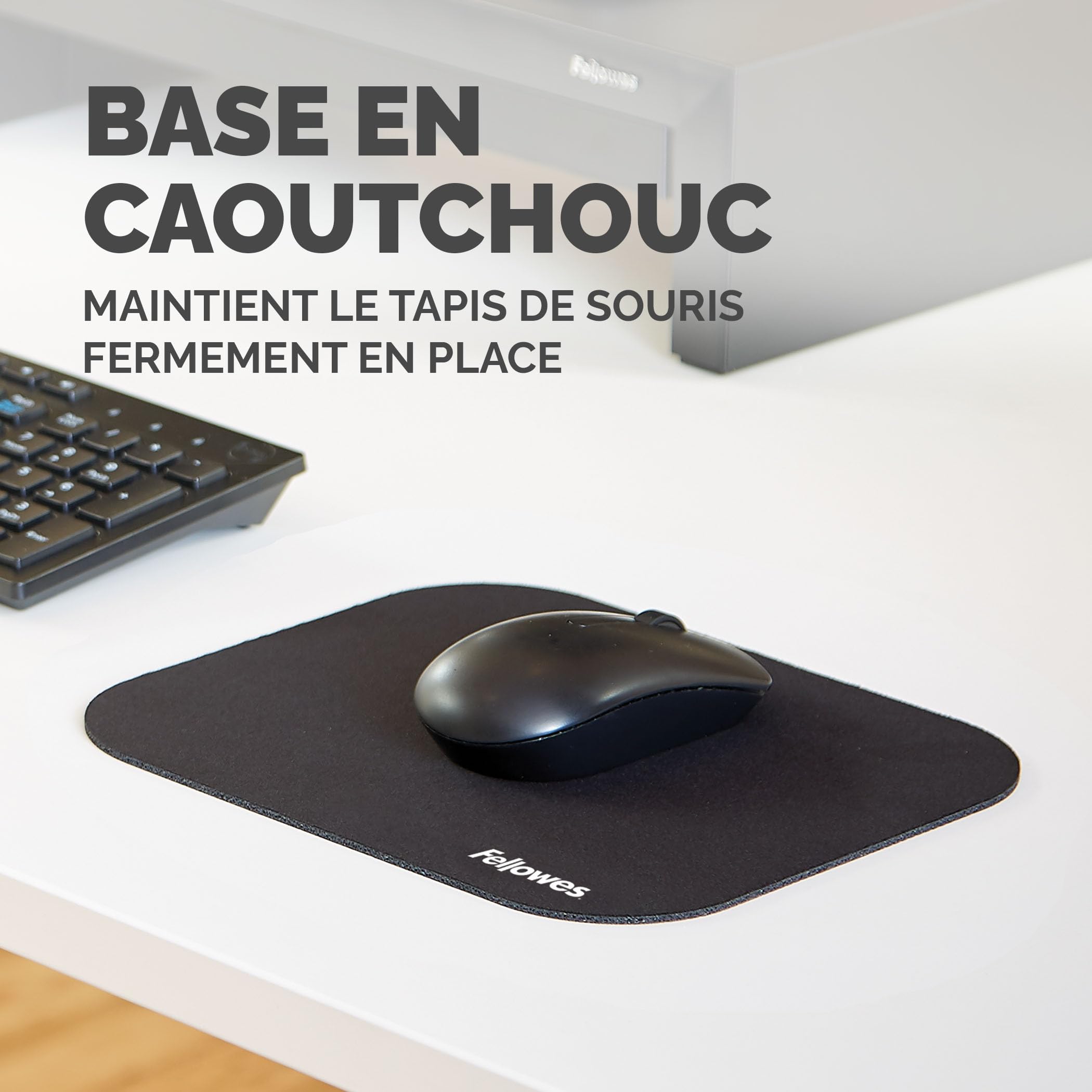 fellowes-tapis-de-souris-noir-22-9-x-20-3-cm-polyester-lisse-base-caoutchouc-ant image 4