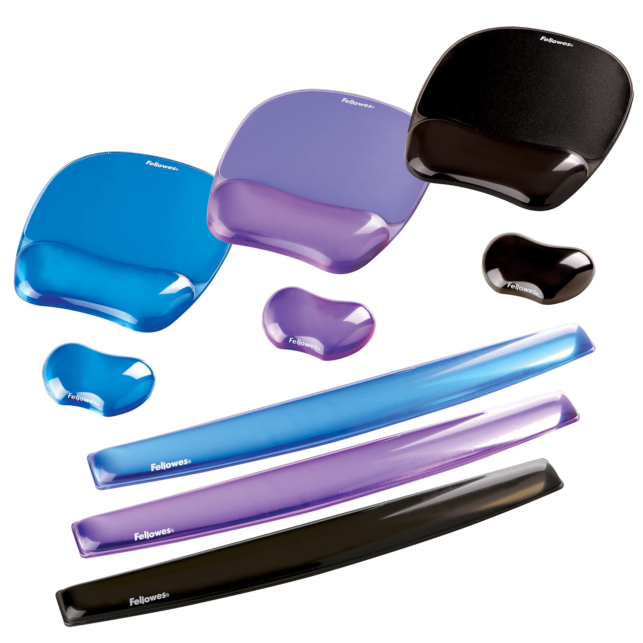 fellowes-crystal-gel-9112301-mini-repose-poignet-souris-noir-transparent image 5