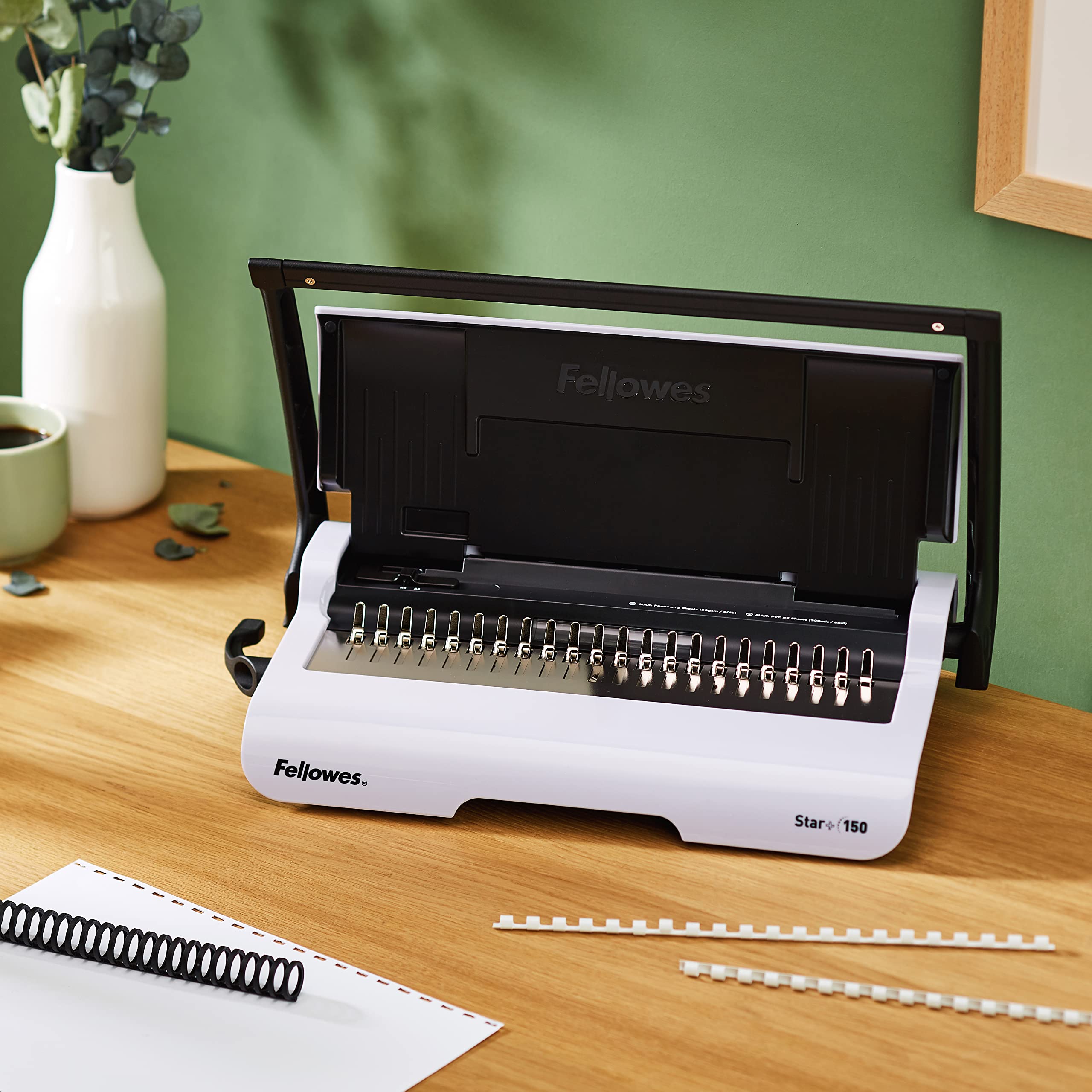 fellowes-star-machine-relier-anneaux-plastique-15-feuilles-150-feuilles-a4 image 2