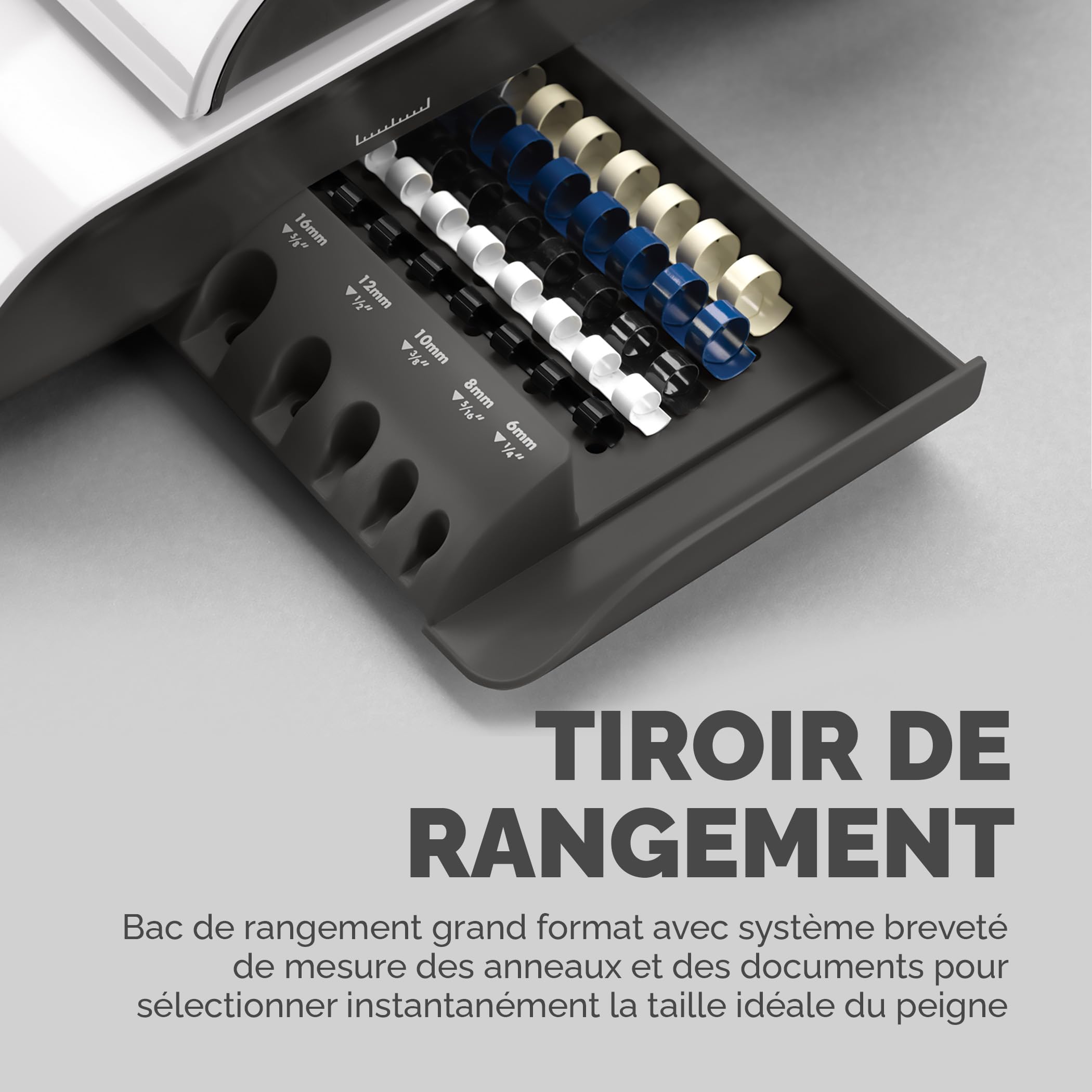fellowes-pulsar-e-machine-relier-lectrique-anneaux-m-talliques-300-feuilles-blan image 4