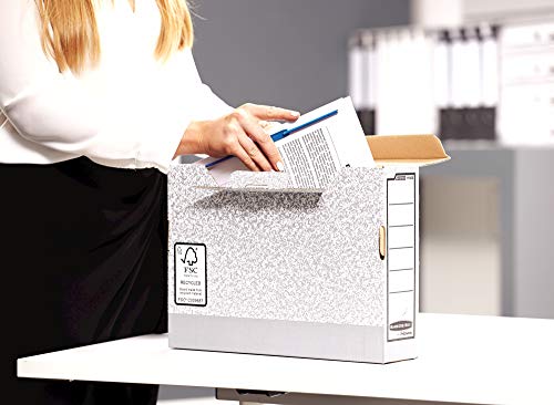 fellowes-bankers-box-system-1080001-bo-te-archives-a4-dos-8-cm-grise-montage-aut image 6