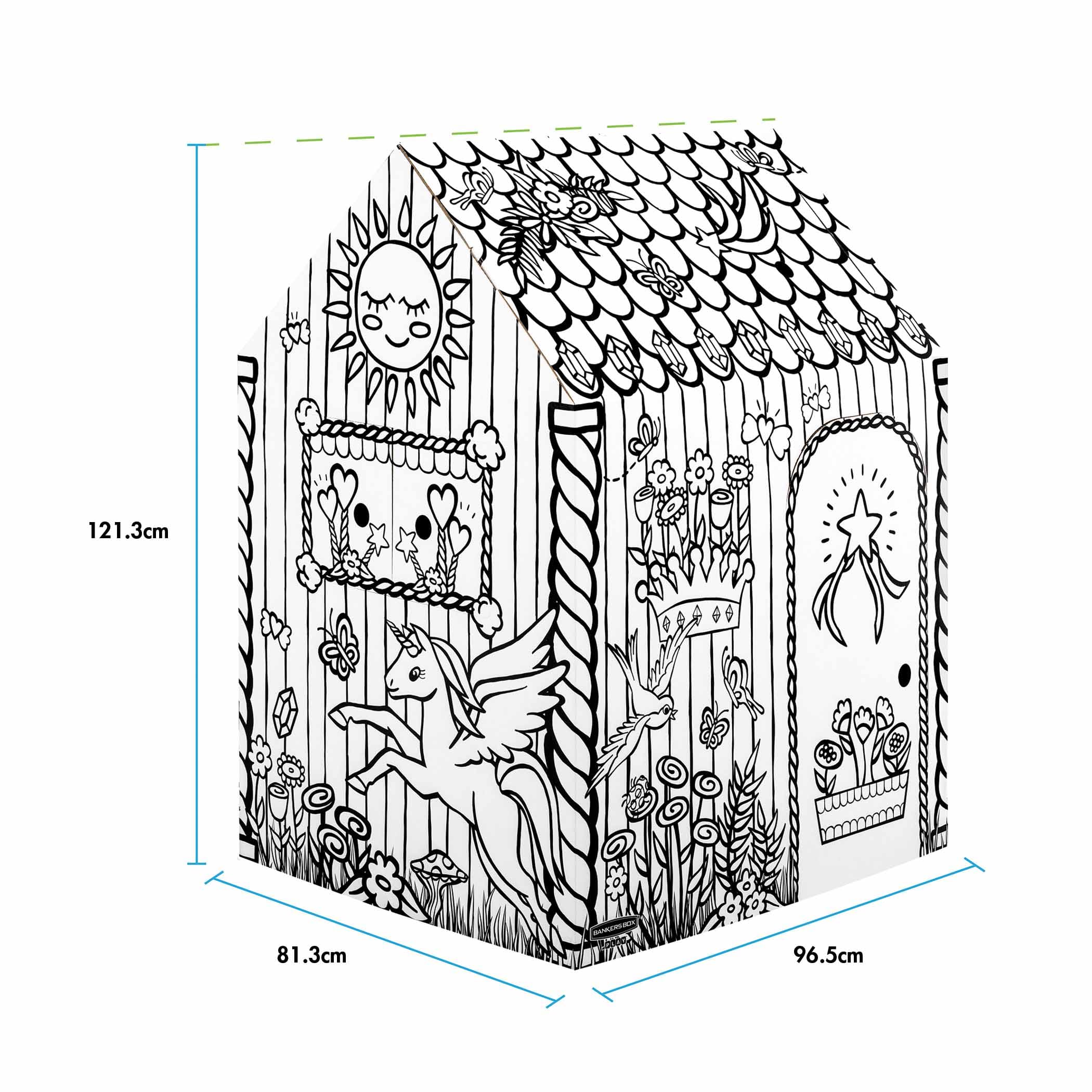 bankers-box-maison-de-jeu-licorne-xxl-carton-colorier-81-3x96-5x121-3-cm image 2
