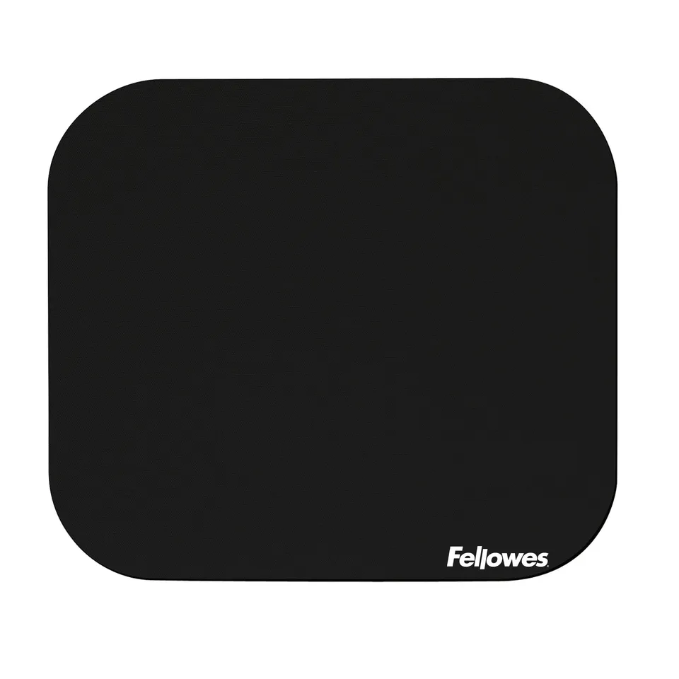 fellowes-tapis-de-souris-noir-22-9-x-20-3-cm-polyester-lisse-base-caoutchouc-ant image 1