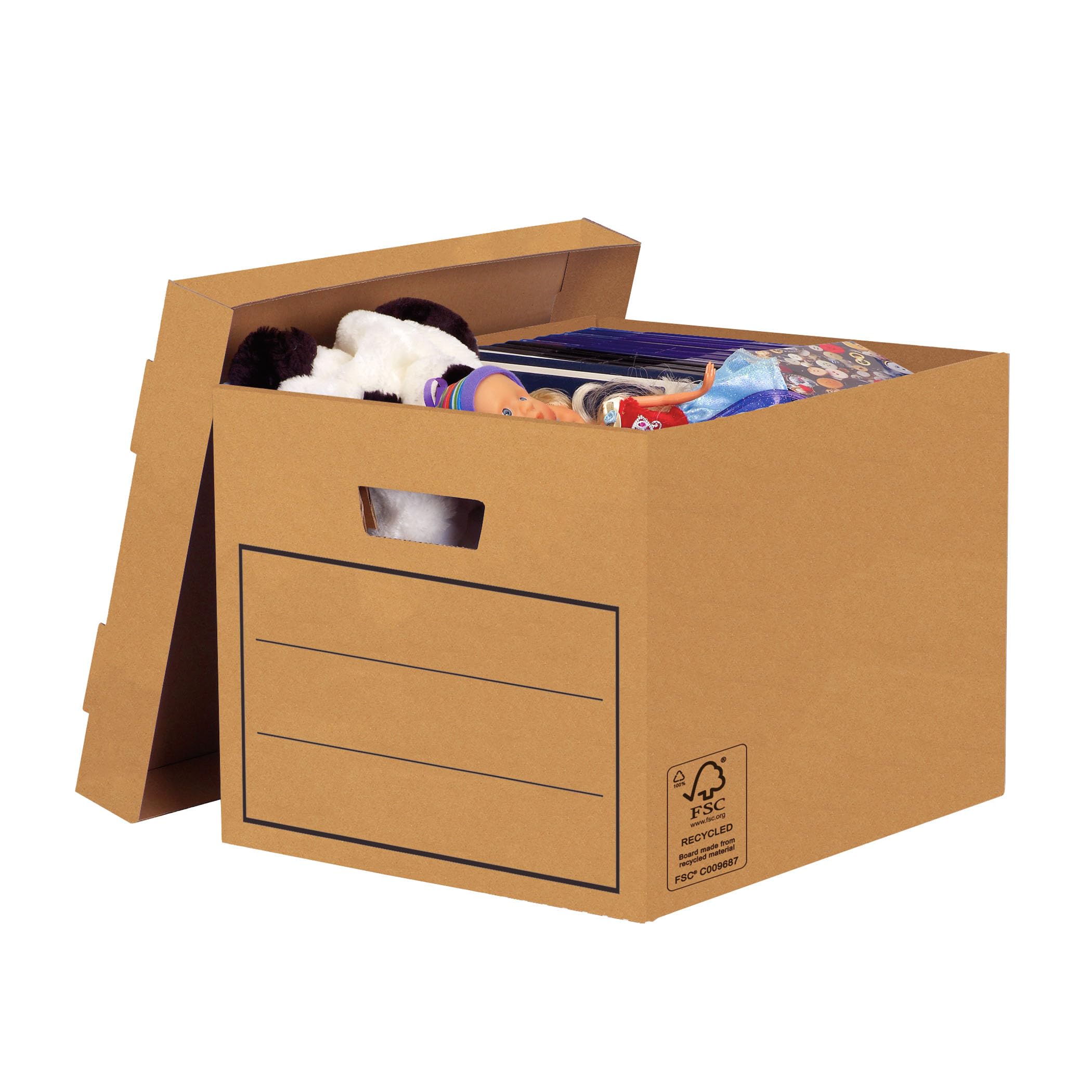 fellowes-bankers-box-bo-te-de-rangement-multi-usage-blanche-lot-de-10 image 7