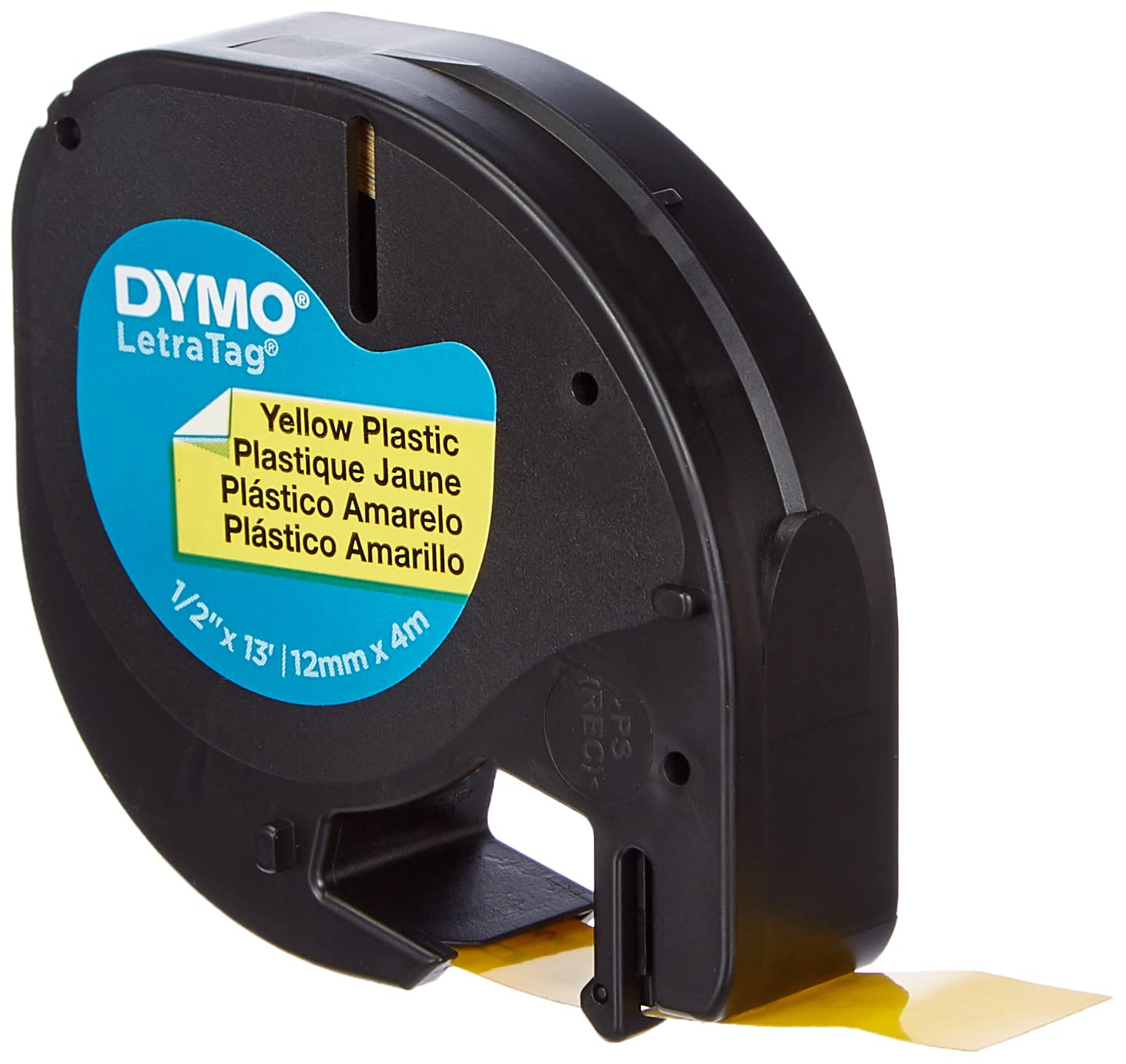dymo-letratag-recharge-d-tiquettes-plastique-noir-sur-jaune-12-mm-x-4-m image 4