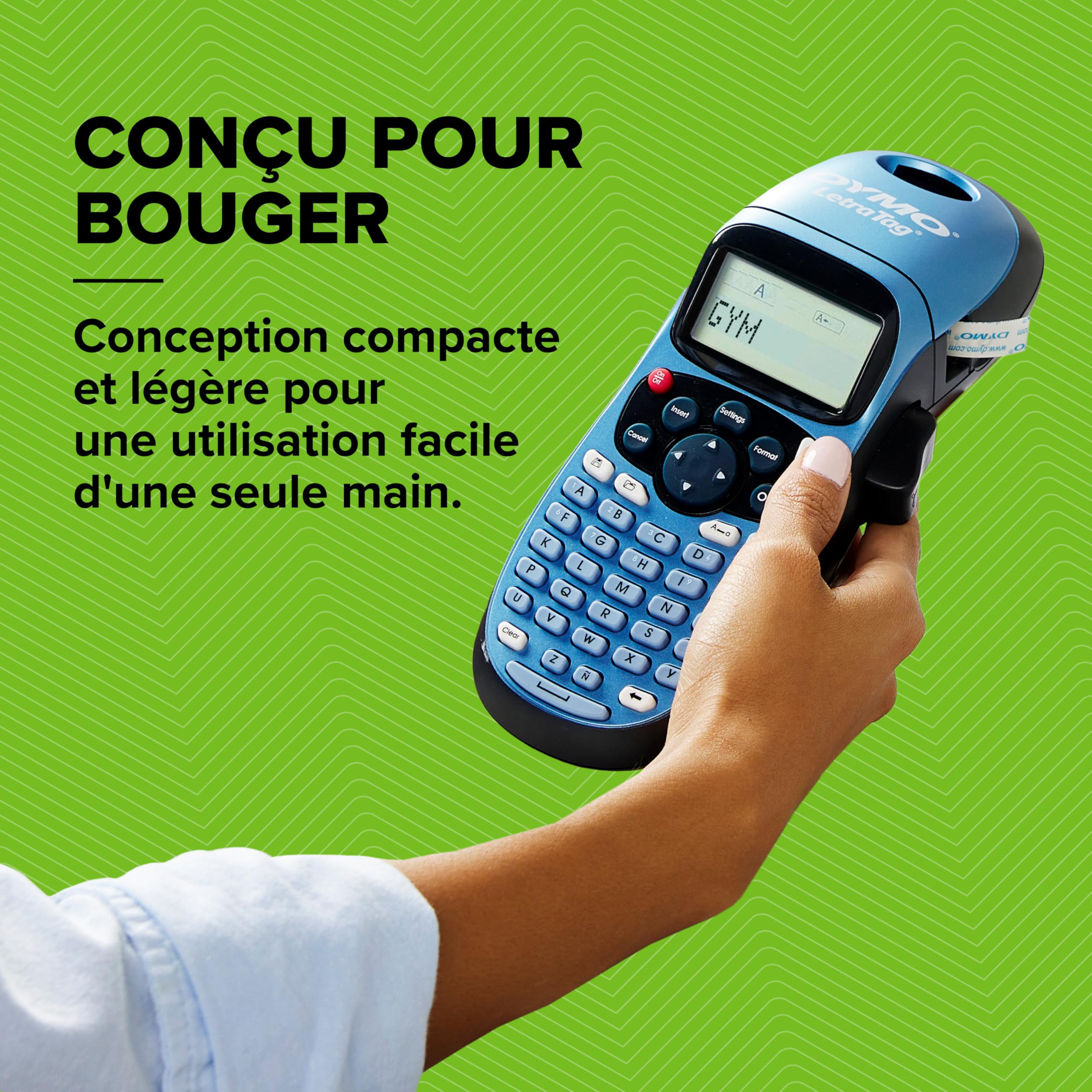 dymo-letratag-lt-100h-tiqueteuse-portable-bleue-3-rubans-12-mm image 2