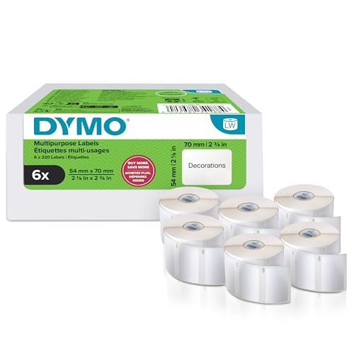 dymo-labelwriter-tiquettes-autocollantes-polyvalentes-54-mm-x-70-mm-6-rouleaux-d image 8