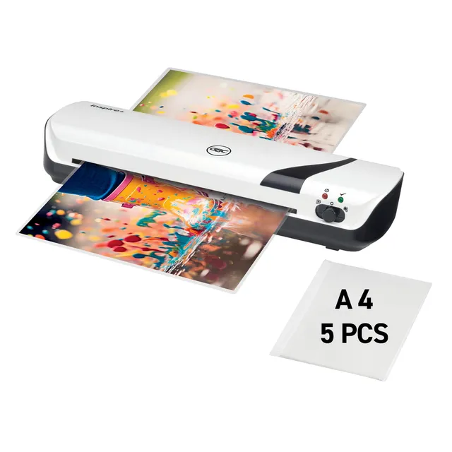 gbc-inspire-plastifieuse-a4-blanc-4410031-75-125-microns-5-pochettes image 1