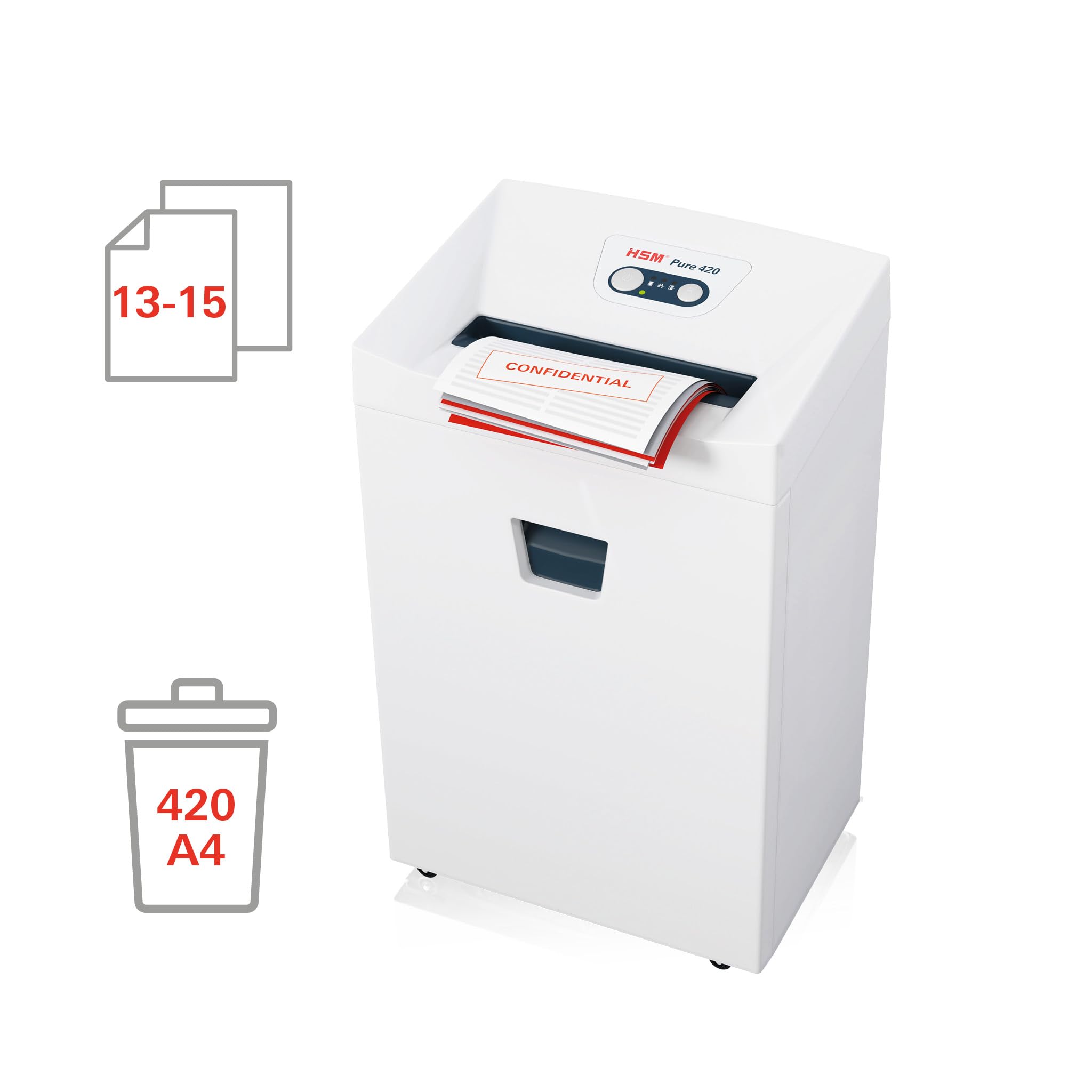 hsm-pure-420-destructeur-de-documents-p-4-coupe-particules-15-feuilles-35-l image 3