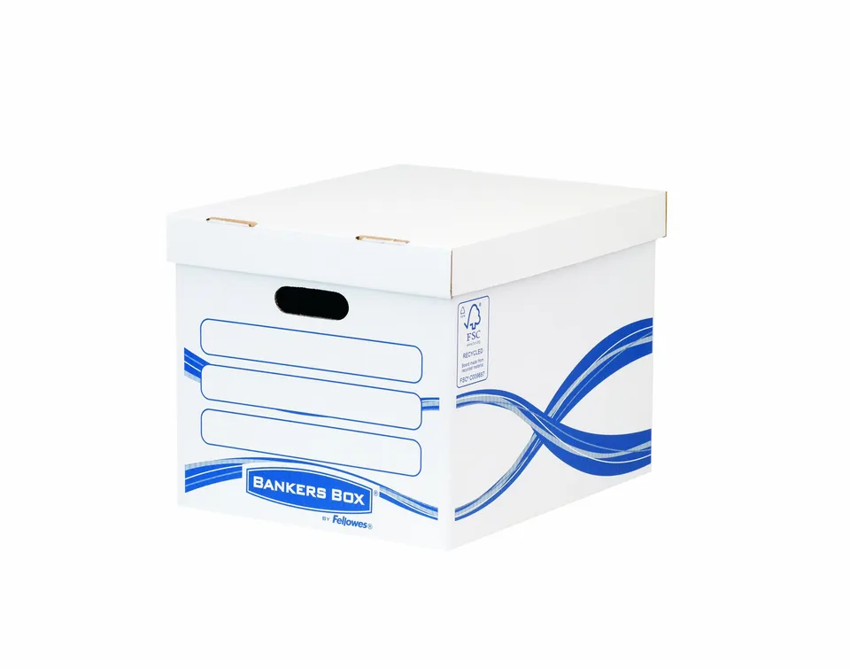 fellowes-bankers-basic-caisses-archives-standard-blanc-bleu-x10 image 1