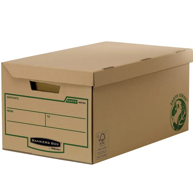 fellowes-bankers-box-earth-series-flip-top-cube-conteneur-32-5x26x37-5cm-marron- image 1
