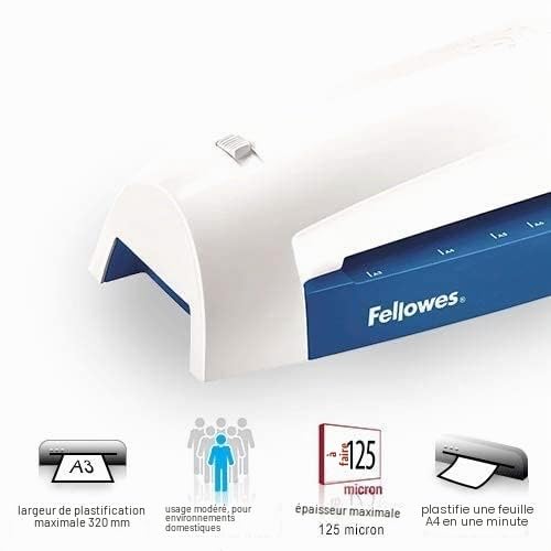 fellowes-lunar-plastifieuse-a3-bleu-80-125-microns-sans-bourrage image 5