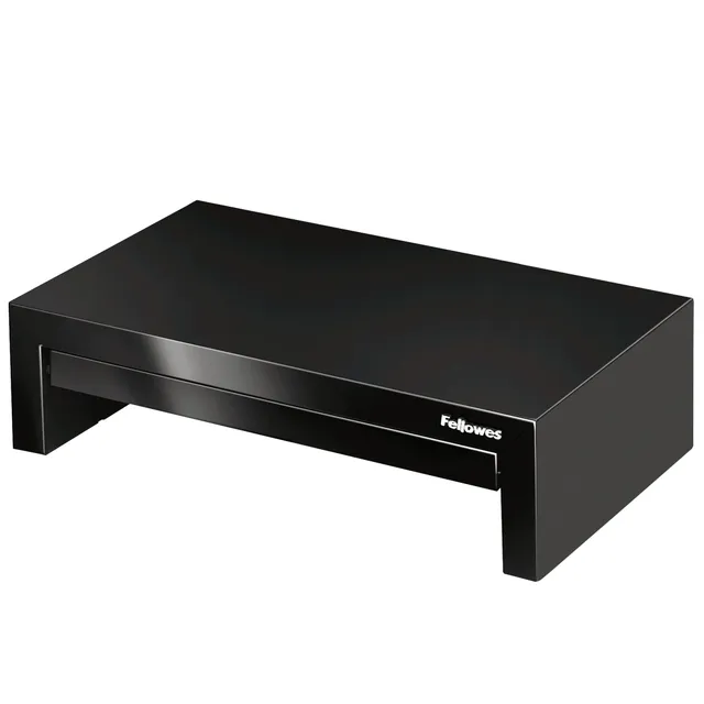 fellowes-designer-suites-support-moniteur-jusqu-21-3-hauteurs-avec-tiroir-noir image 1