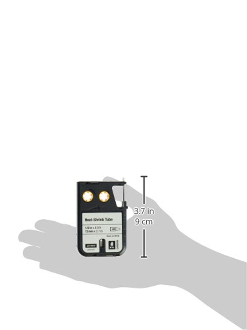 dymo-xtl-cassette-gaine-thermor-tractable-12-mm-x-2-7-m-noir-sur-blanc image 2