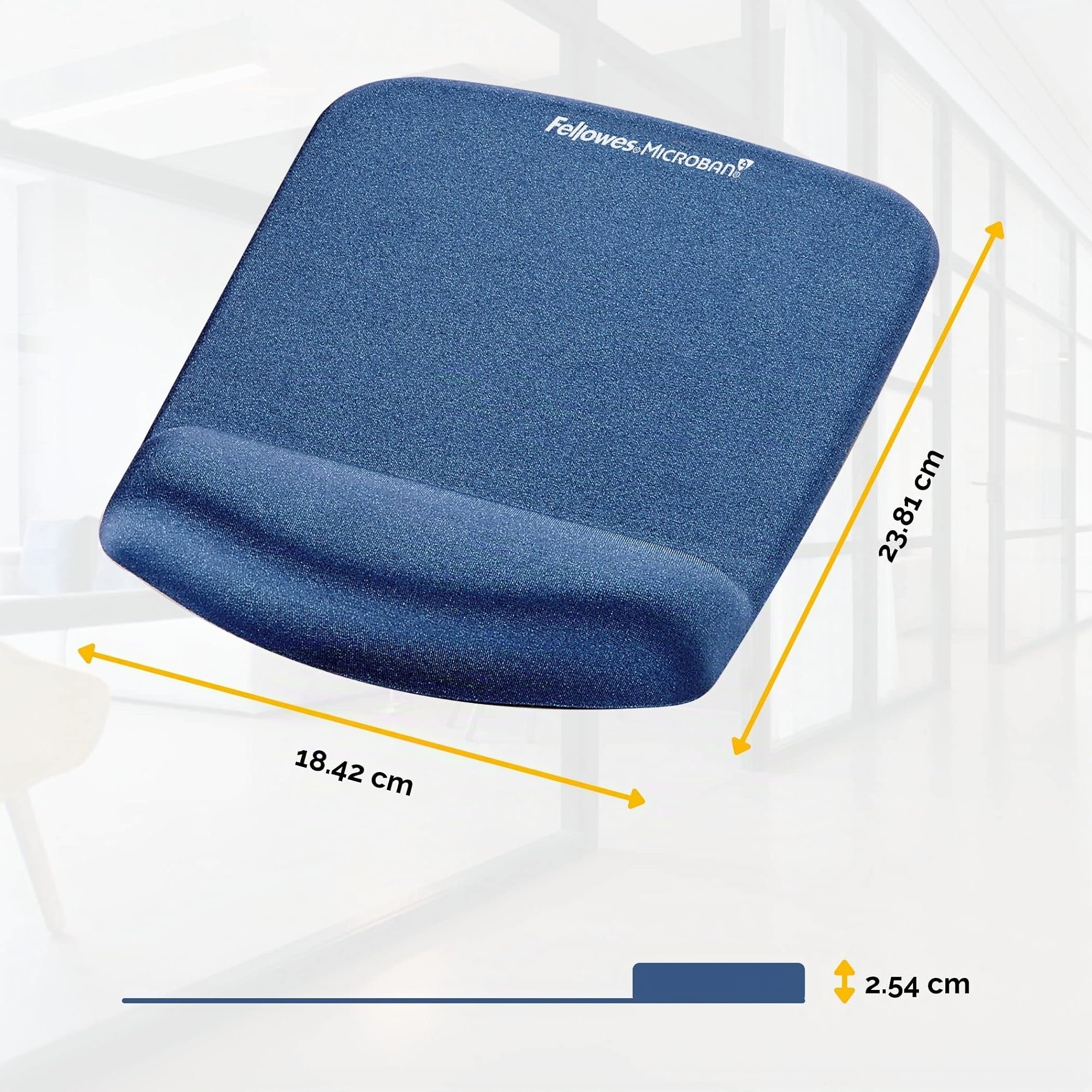 fellowes-plushtouch-tapis-de-souris-repose-poignet-mousse-m-moire-bleu image 3
