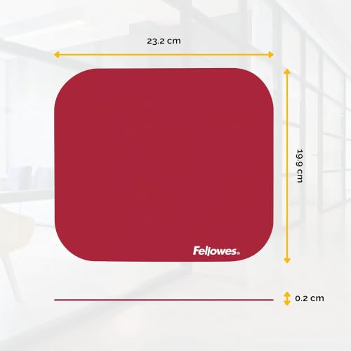 fellowes-58022-tapis-de-souris-basique-rouge-base-antid-rapante-en-mousse-surfac image 6