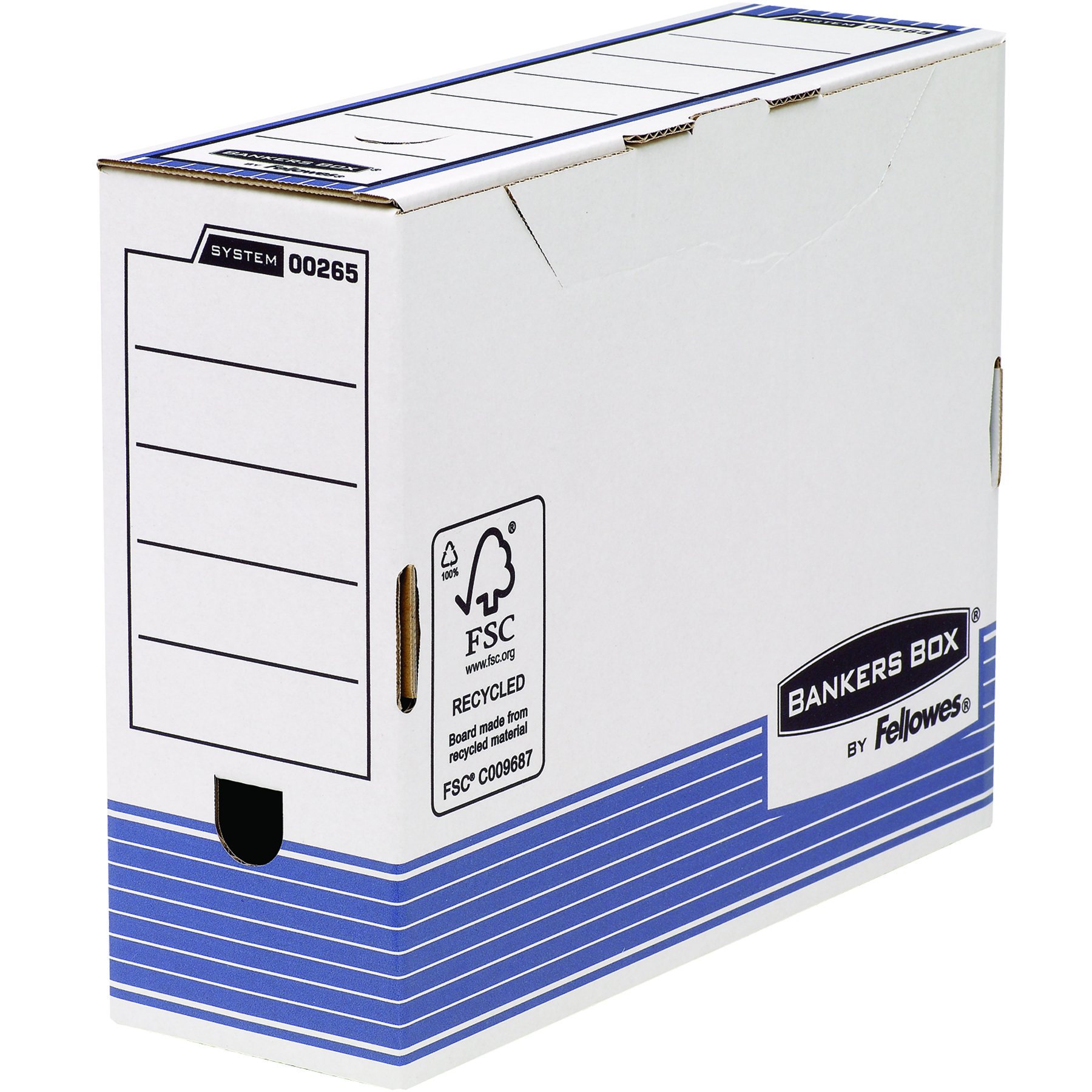 fellowes-bankers-box-system-bo-te-archives-a4-150-mm-blanc-bleu-lot-de-10 image 7