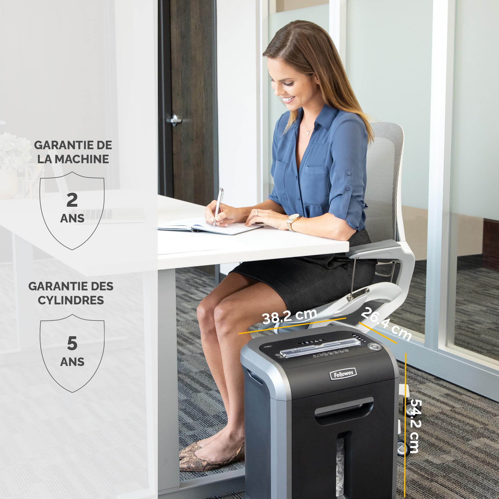 fellowes-powershred-79ci-destructeur-coupe-crois-e-p-4-16-feuilles-23l-noir image 8