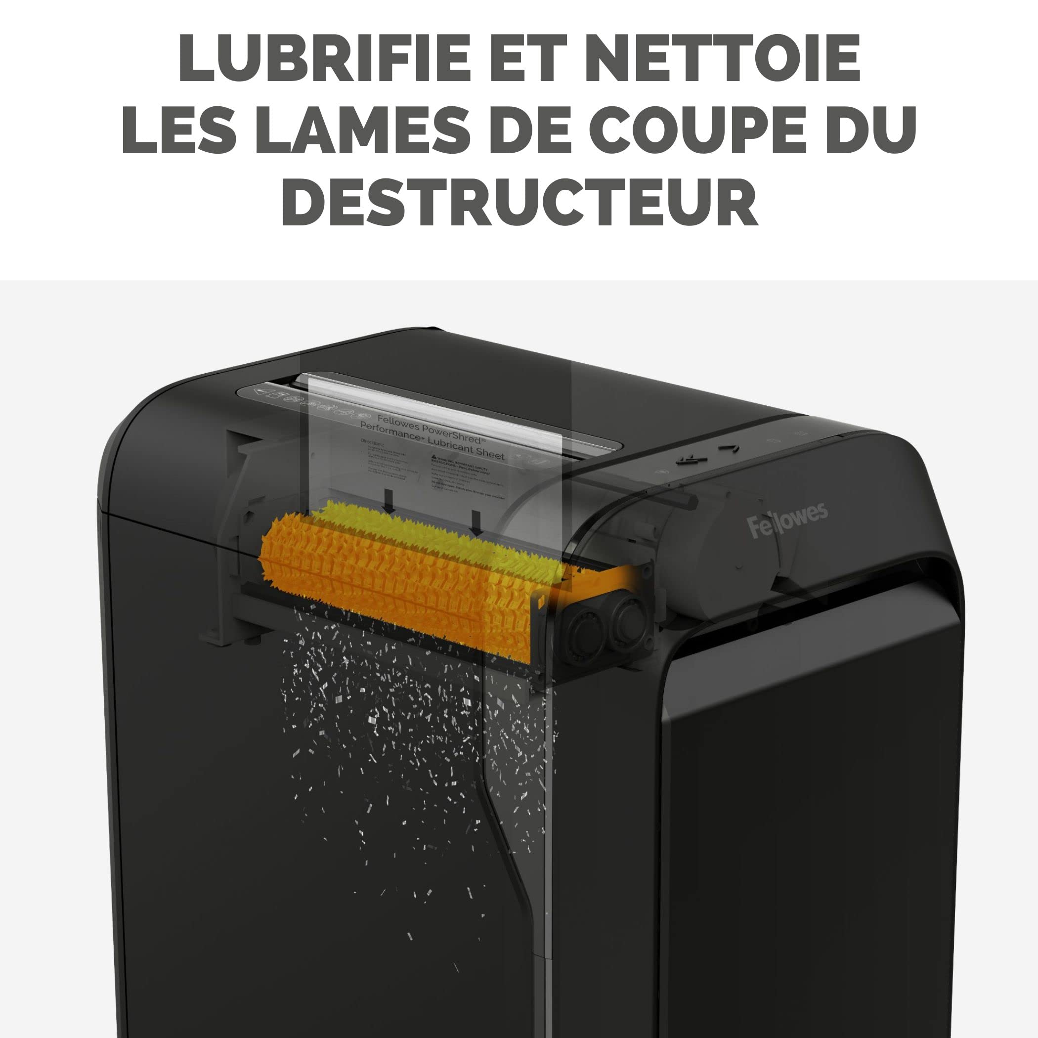 fellowes-lot-de-10-feuilles-lubrifiantes-pour-destructeur-coupe-crois-e-et-micro image 3