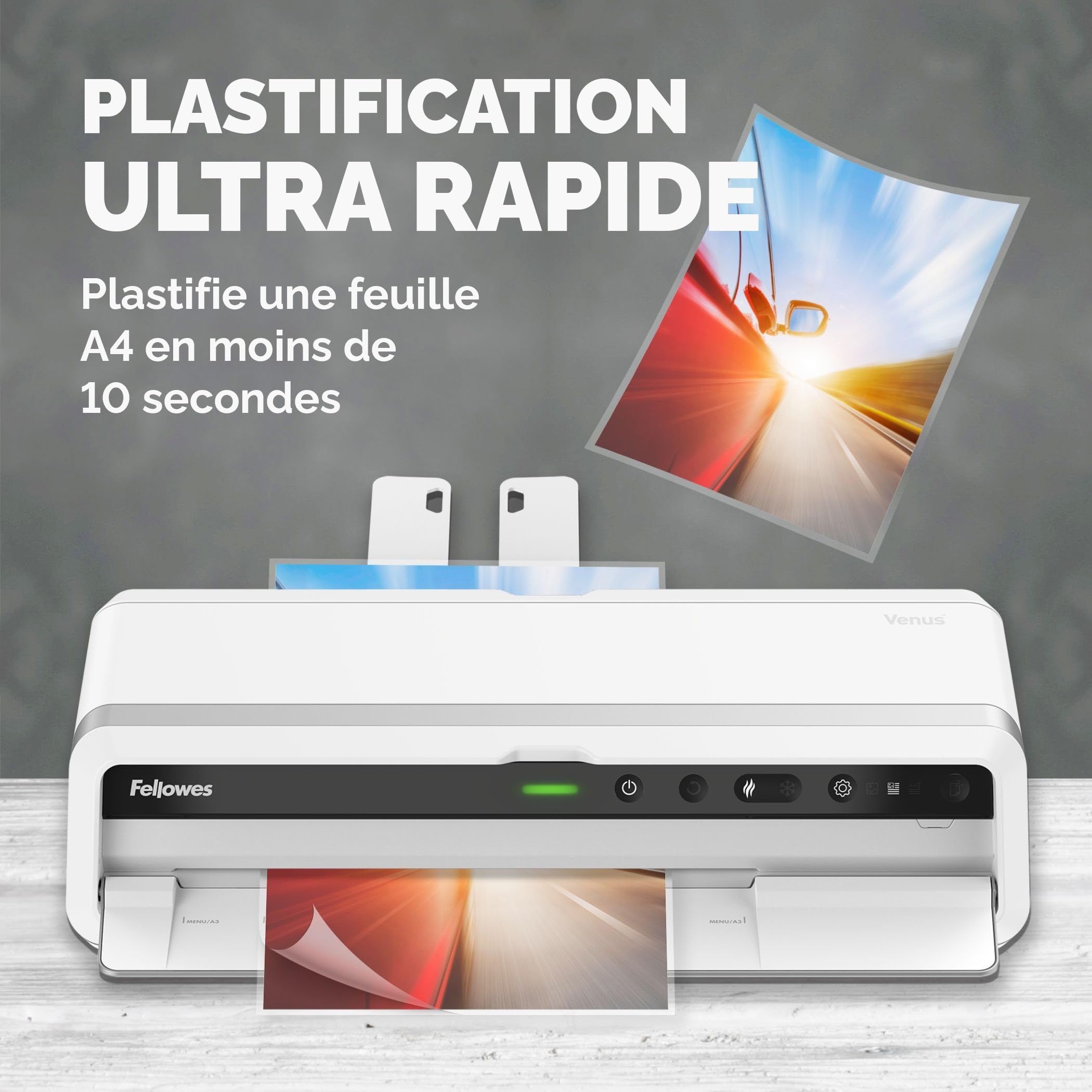 fellowes-venus-a3-5746701-plastifieuse-chaud-80-250-microns-blanche image 2