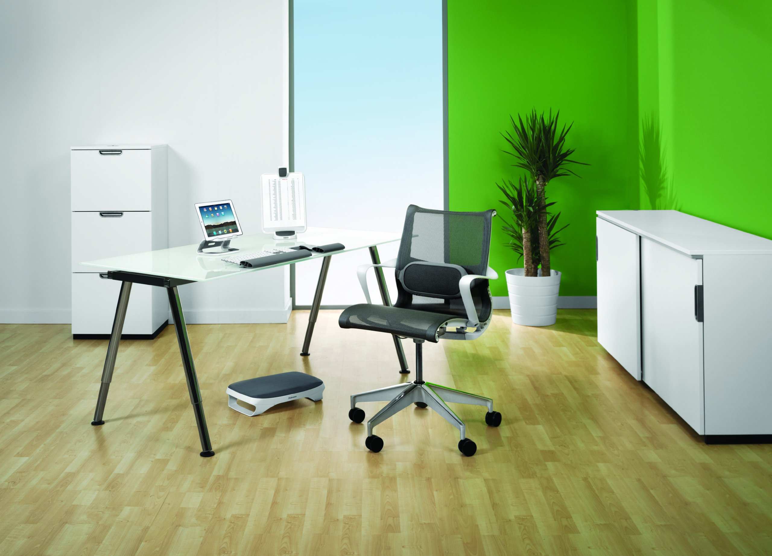 fellowes-i-spire-porte-copie-ergonomique-3-en-1-blanc-gris image 8