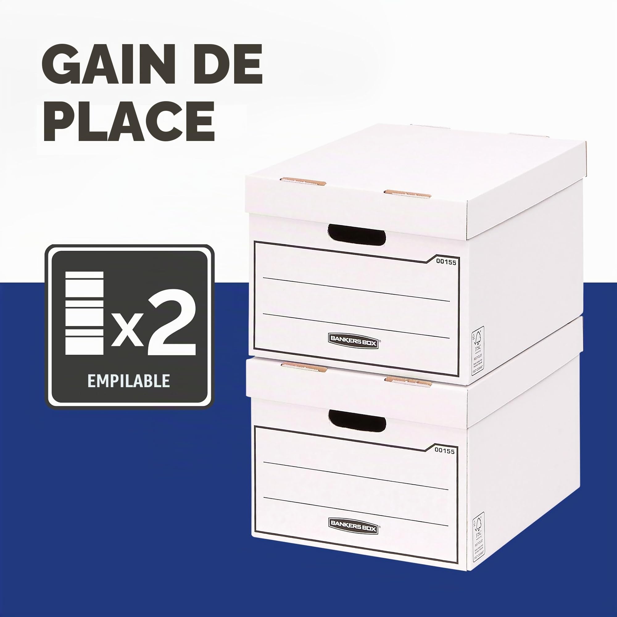 fellowes-bankers-box-bo-te-de-rangement-multi-usage-blanche-lot-de-10 image 3