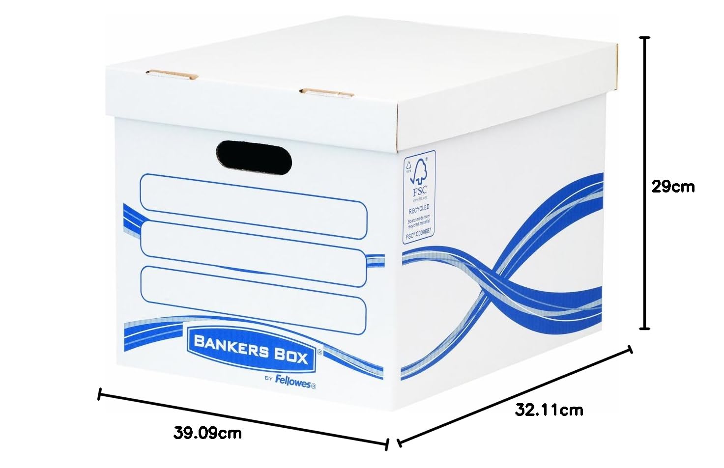 fellowes-bankers-basic-caisses-archives-standard-blanc-bleu-x10 image 3