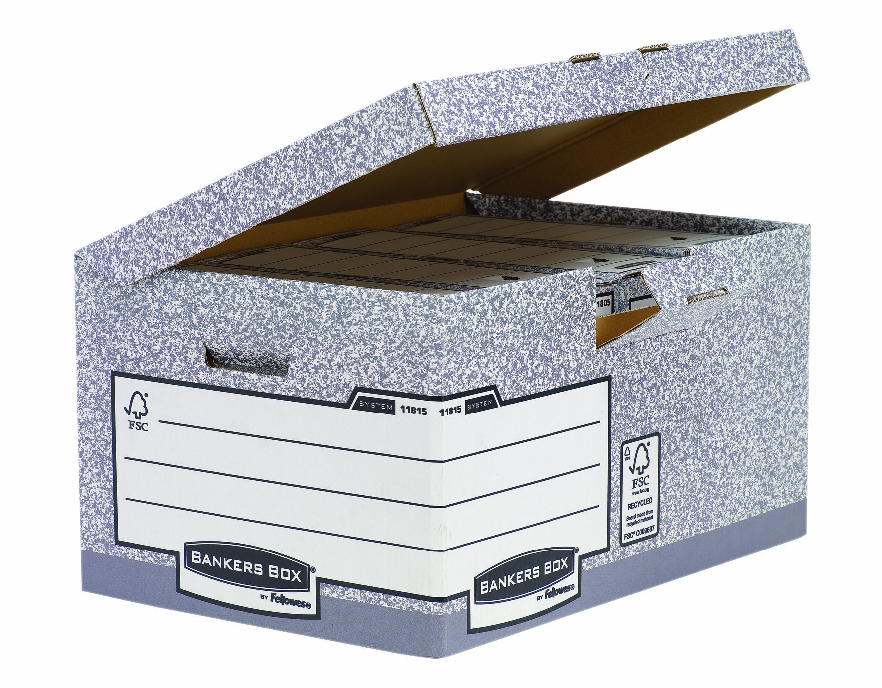 fellowes-bankers-box-system-1181501-caisse-archives-flip-top-maxi-lot-de-10-gris image 2