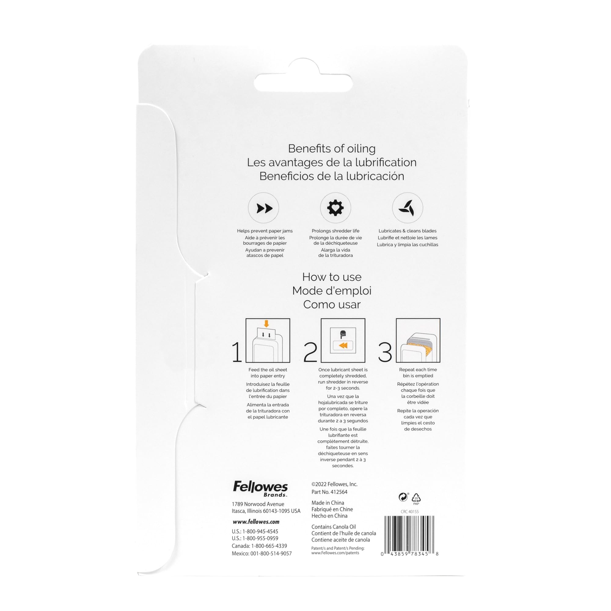fellowes-powershred-performance-feuilles-lubrifiantes-lot-de-10 image 3