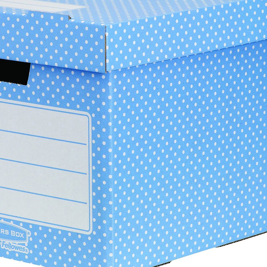 fellowes-style-lot-de-4-bo-tes-de-rangement-archives-bleu-blanc image 7