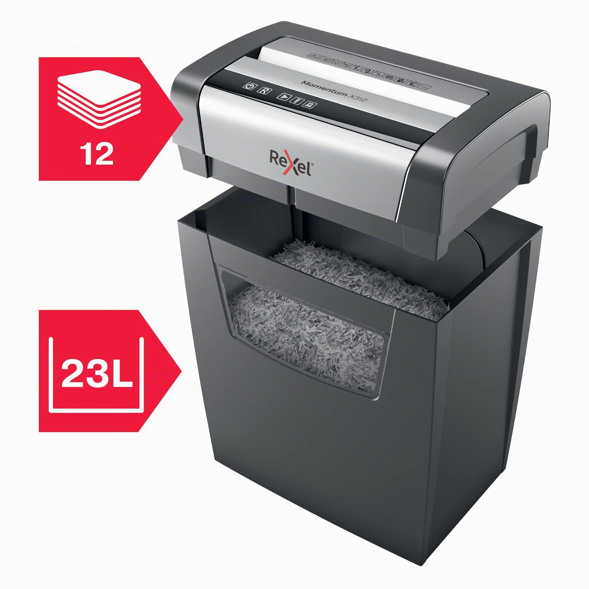 rexel-momentum-x312-destructeur-coupe-crois-e-p3-12-feuilles-23-l image 3