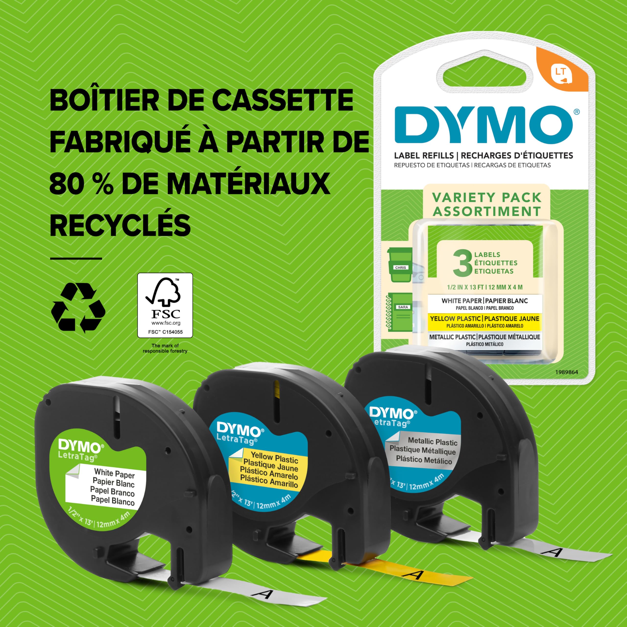 dymo-letratag-200b-tiqueteuse-bluetooth-noire-ruban-papier-12-mm image 7