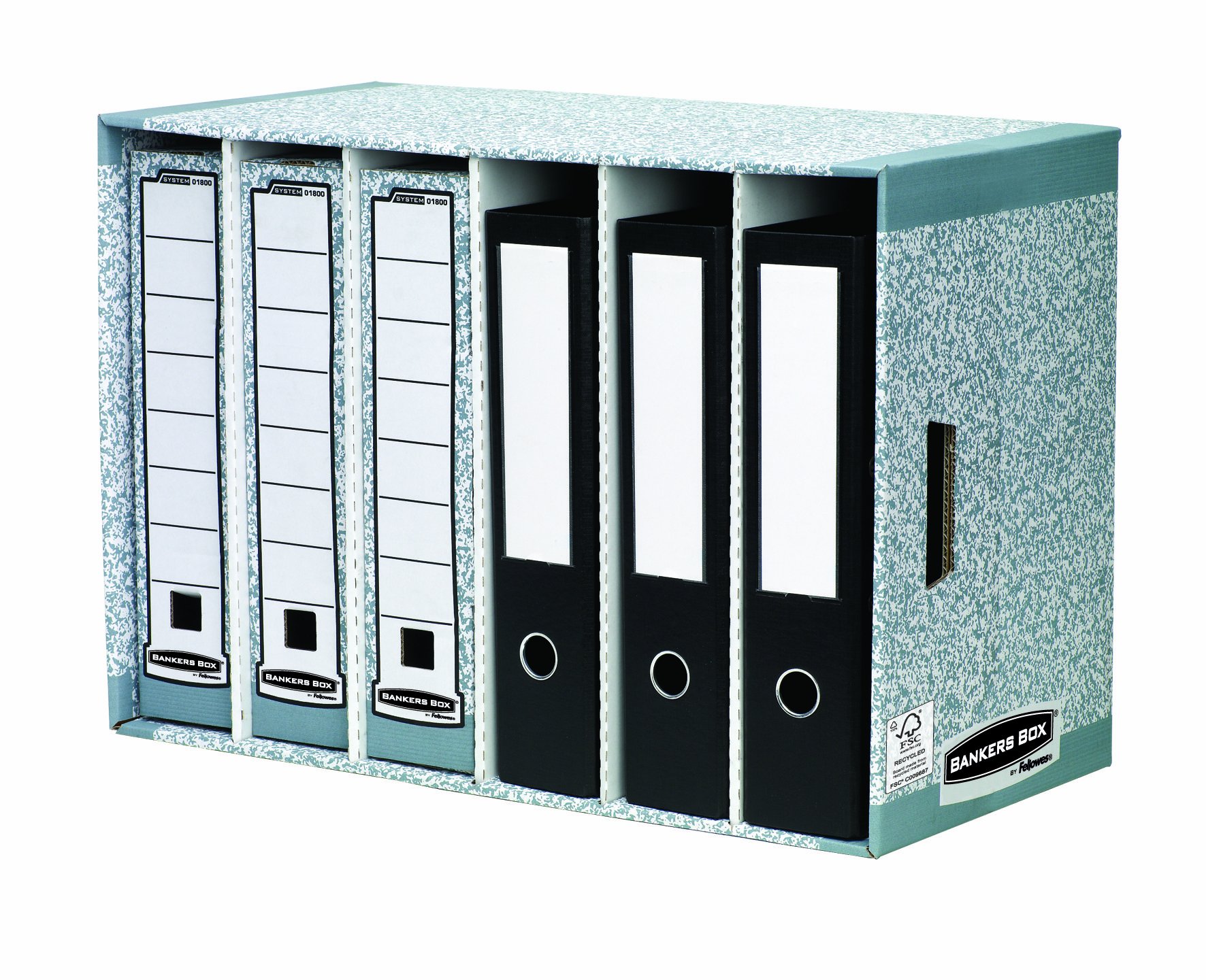 fellowes-bankers-box-system-module-de-rangement-4-tiroirs-gris image 2