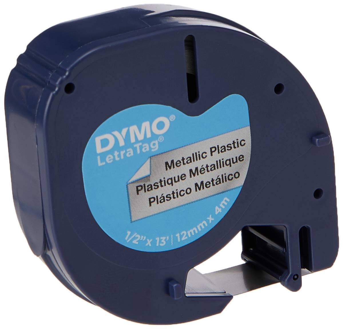 dymo-letratag-tiquettes-m-tallique-12-mm-x-4-m-noir-sur-argent image 4