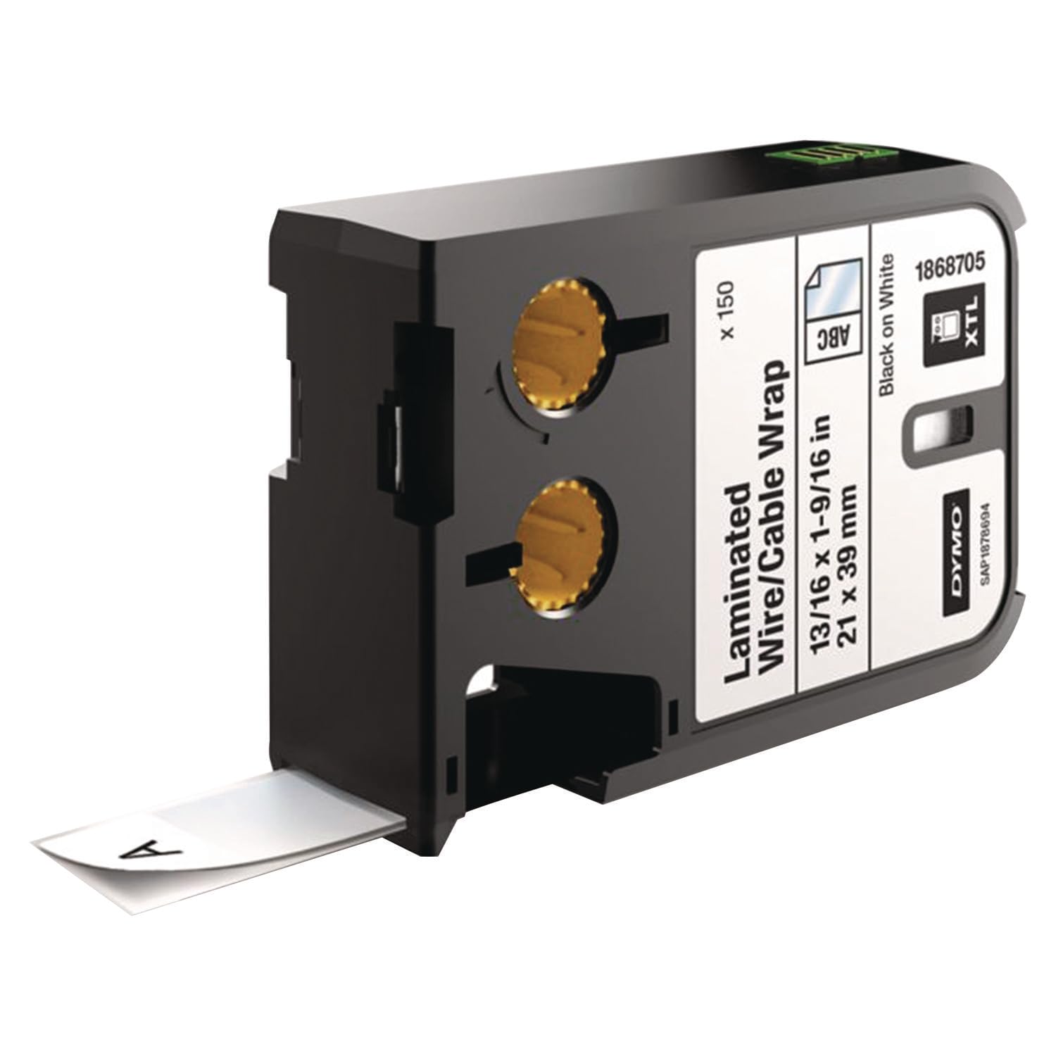 dymo-xtl-tiquettes-gaine-c-ble-21-x-39-mm-noir-sur-blanc-pack-de-150 image 4