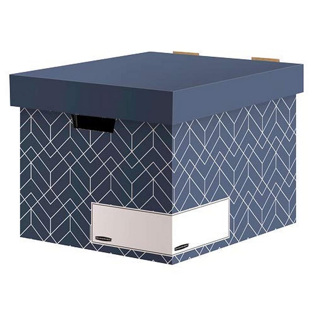 bankers-box-d-co-caisse-d-archives-a4-bleu-ardoise-lot-de-5 image 2