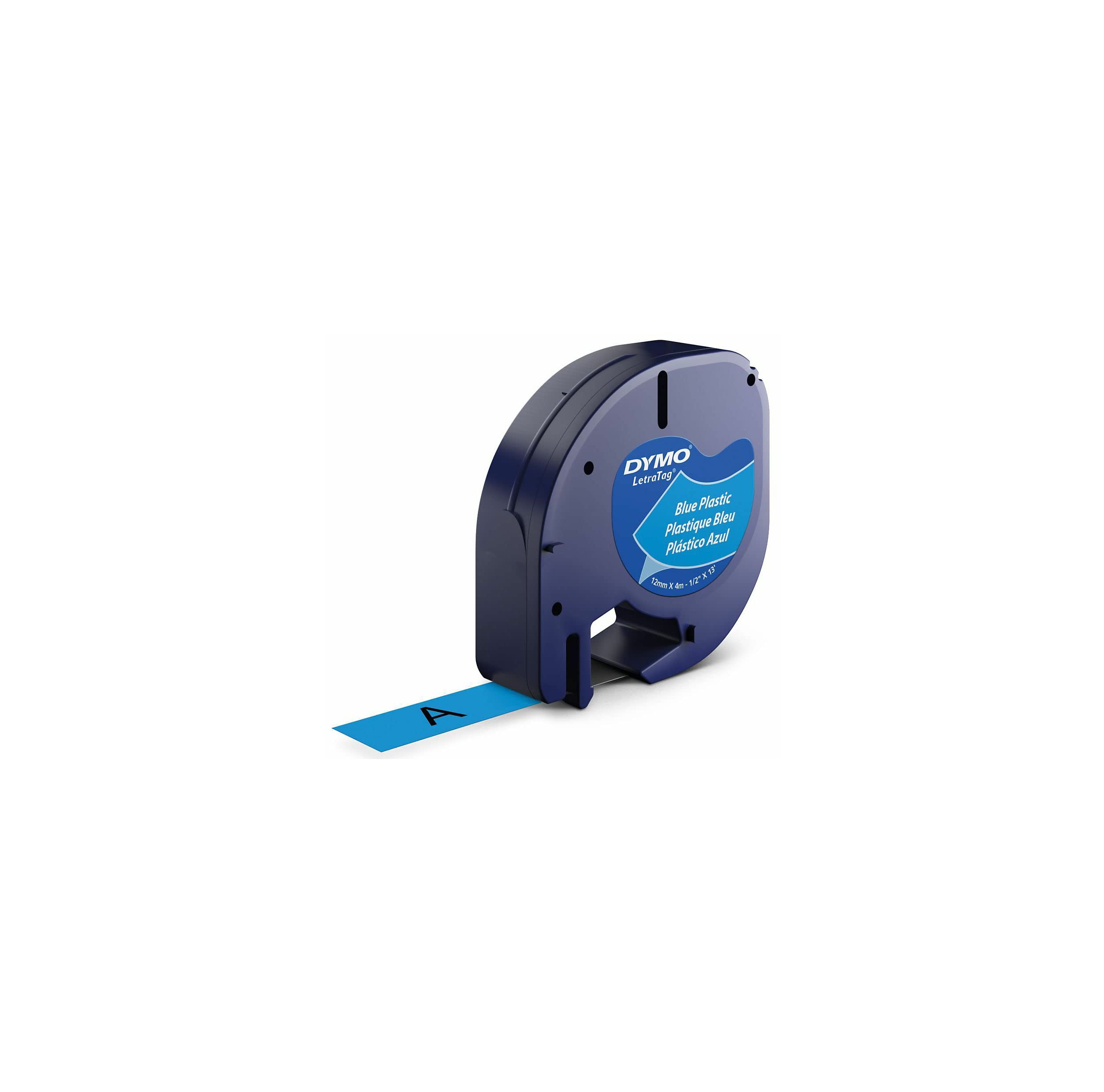 dymo-letratag-recharge-tiquettes-plastique-12-mm-noir-sur-bleu image 4