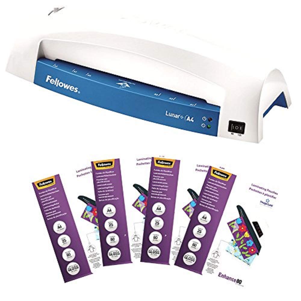 fellowes-lunar-plastifieuse-a4-bleu-pochettes-80-125-microns image 2