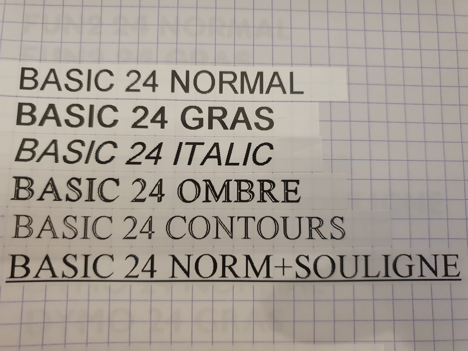 Top pour cours
