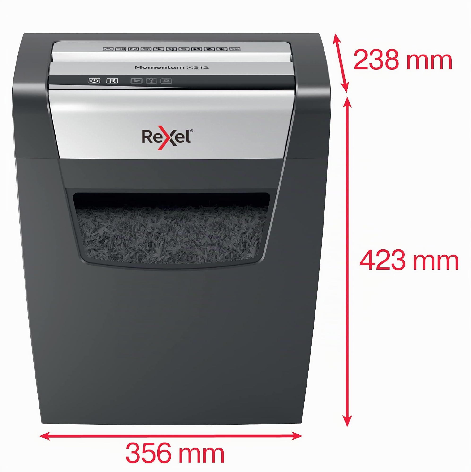 rexel-momentum-x312-destructeur-coupe-crois-e-p3-12-feuilles-23-l image 5