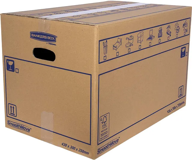 fellowes-bankers-box-6208301-lot-10-caisses-carton-d-m-nagement-taille-m-43x30x2 image 1
